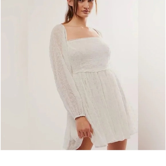 Free People Malina elegant white Mini Dress in XS - Picture 1 of 14